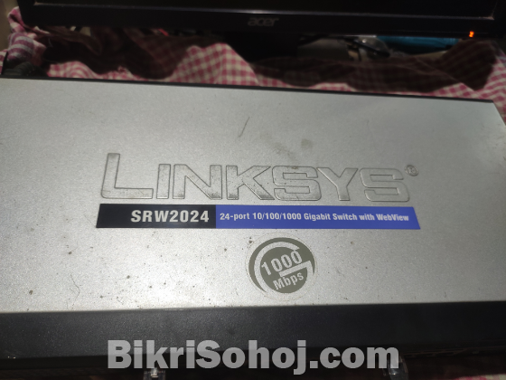 Linksys cisco SRW2024 Gigabyte internet Switch WebView